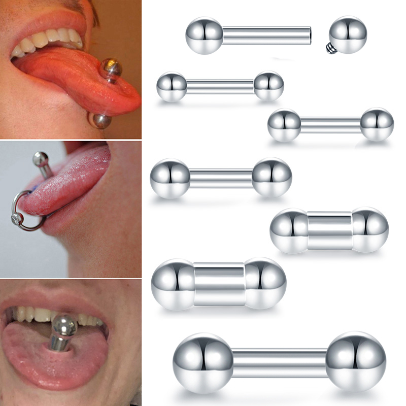 Tongue Barbell Straight - 강철 빅 사이즈 생식기 스트레이트 바벨