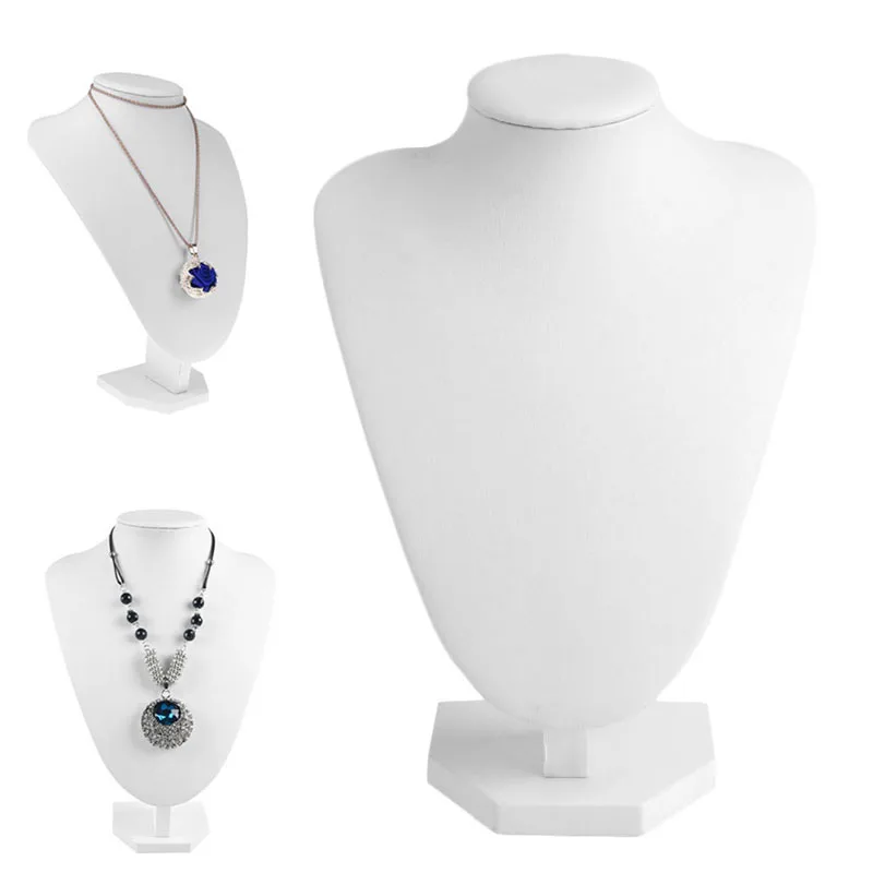 Body Jewelry Holder - 가짜 가죽/벨벳 마네킹 쥬얼리 목걸이 디스플레이