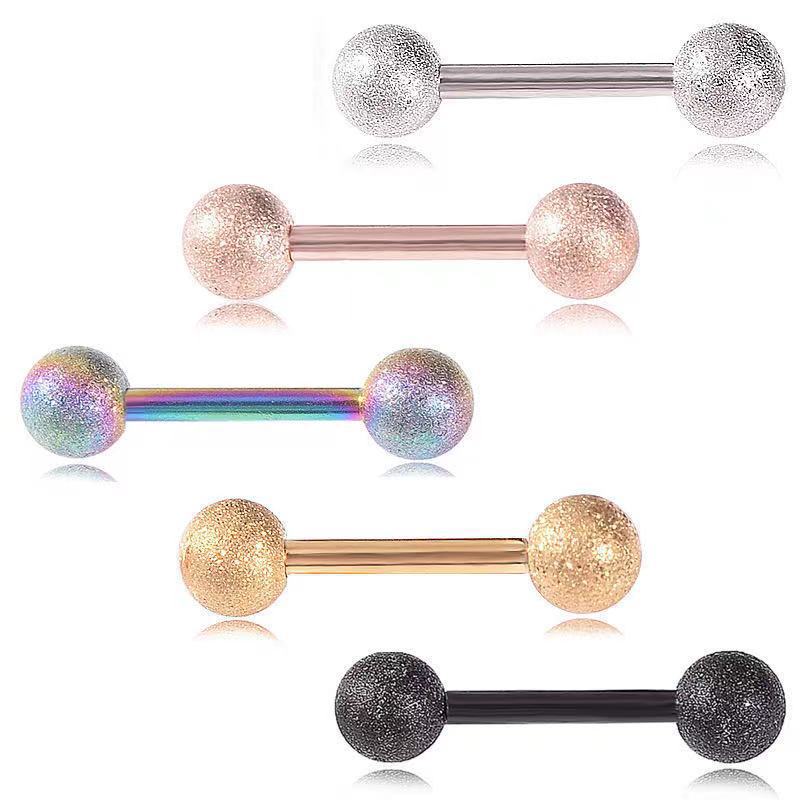 Tongue Barbell Straight - 14G 수술용 강철 스트레이트 바벨 내부