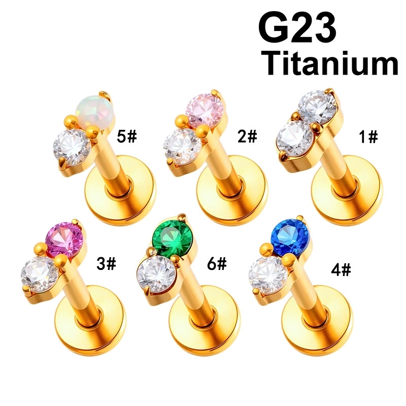 Body Jewelry Threadless - 1개 ASTM F136 티타늄 입술 연골