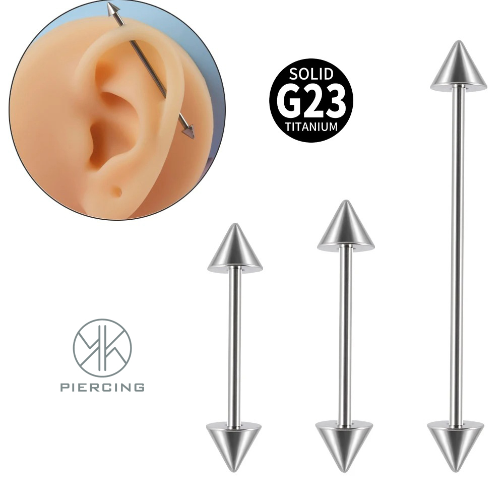 Tongue Barbell Straight - 1Pc G23 티타늄 1Pc G23 티타늄