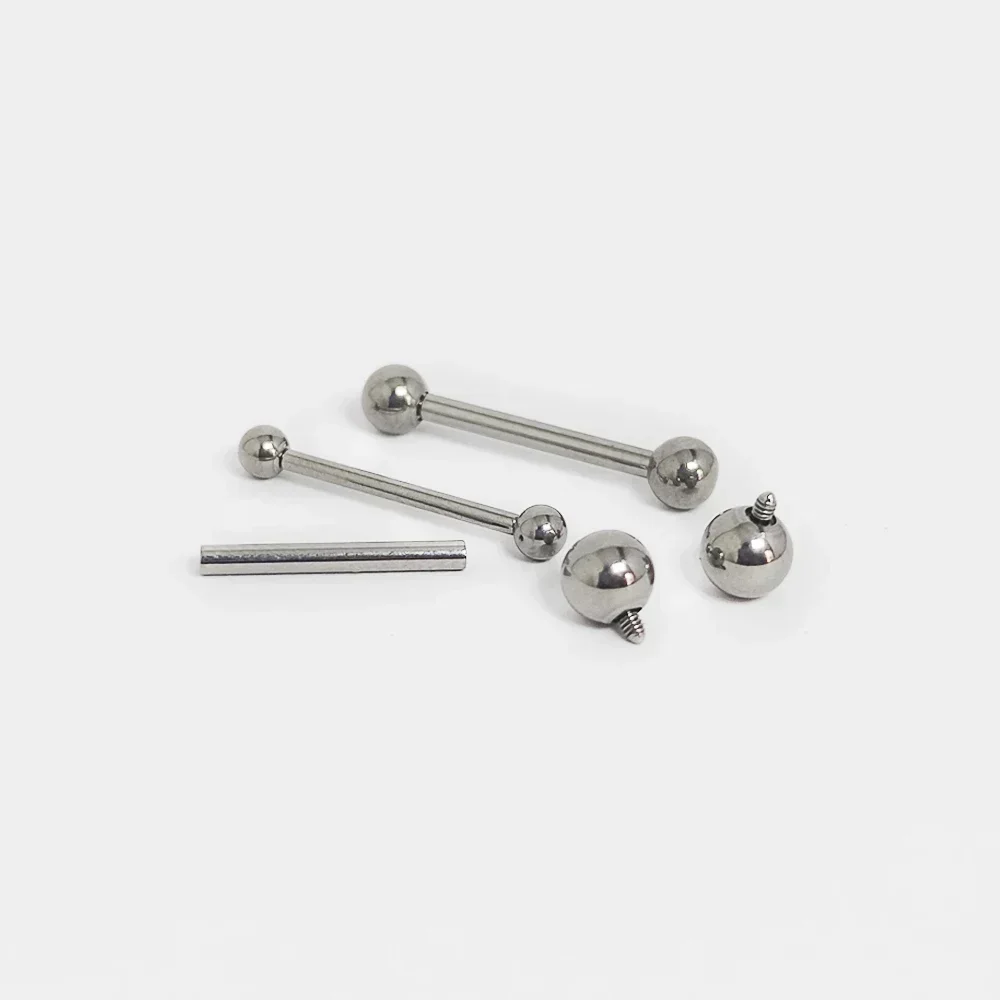 F136 티타늄 피어싱 14G 바벨 볼스 혀 피어싱 유 - Tongue Barbell Straight 리뷰 및 가격