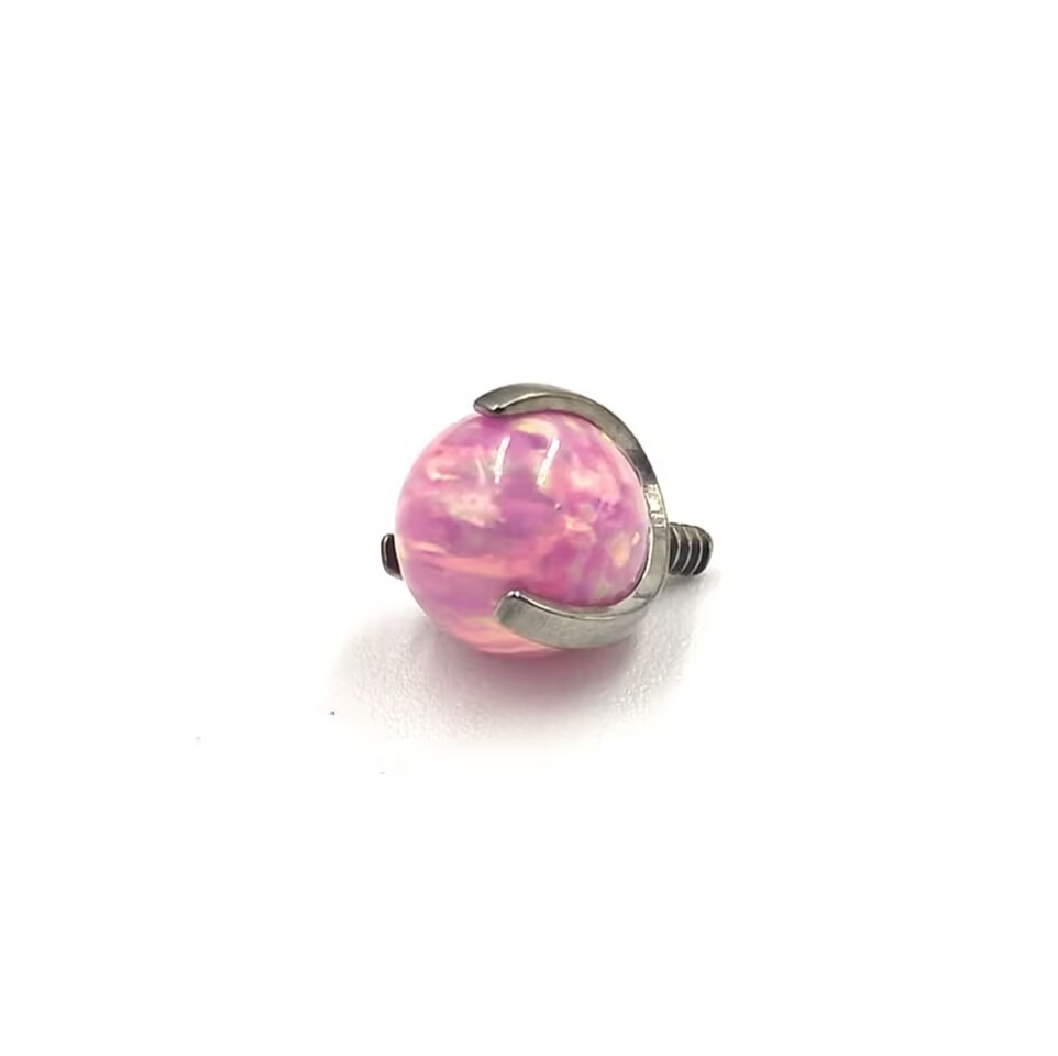 티타늄 오팔 볼 니플 라브렛 텅 피어싱 14G 16G  - Body Jewelry Threadless 리뷰 및 가격