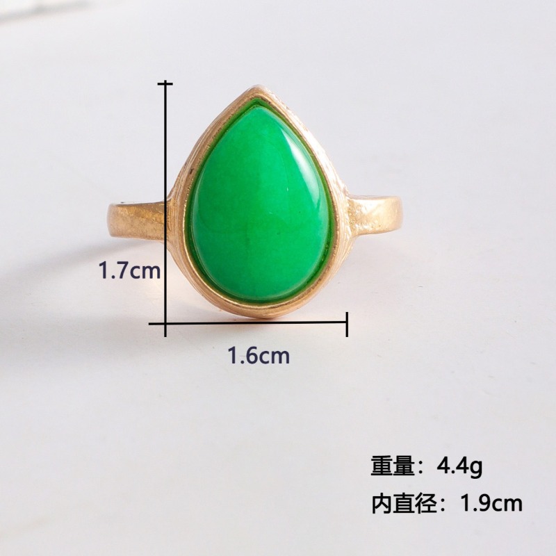 트렌디한 디자인의 독특한 빈티지 눈물방울 반지, 전복  - Body Jewelry Brands 리뷰 및 가격