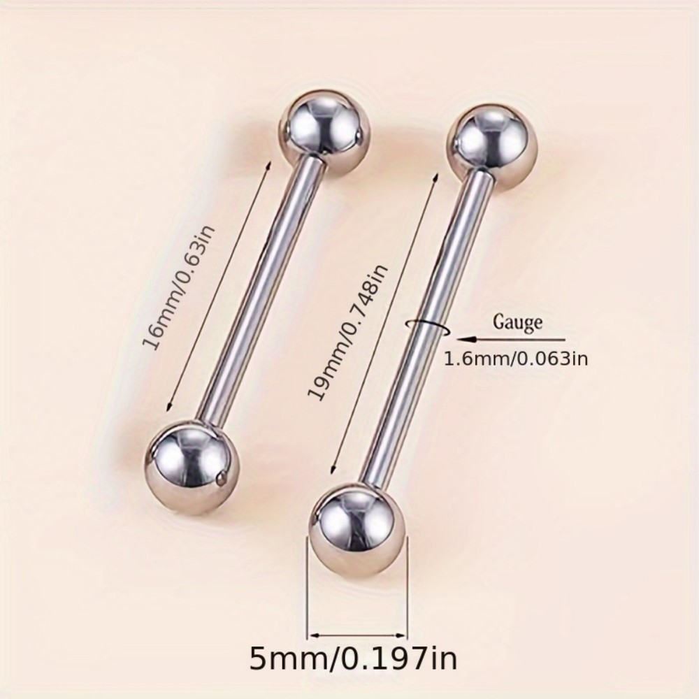 스테인레스 스틸 바벨 막대 혀 Frenulum 피어싱  - Body Jewelry Brands 리뷰 및 가격