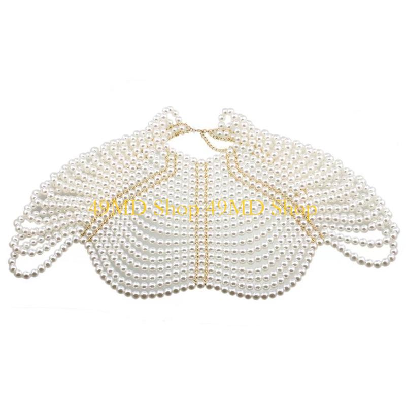 49MD 우아한 여성 목도리 멀티 레이어 파란색 가슴  - Body Jewelry Chains 리뷰 및 가격