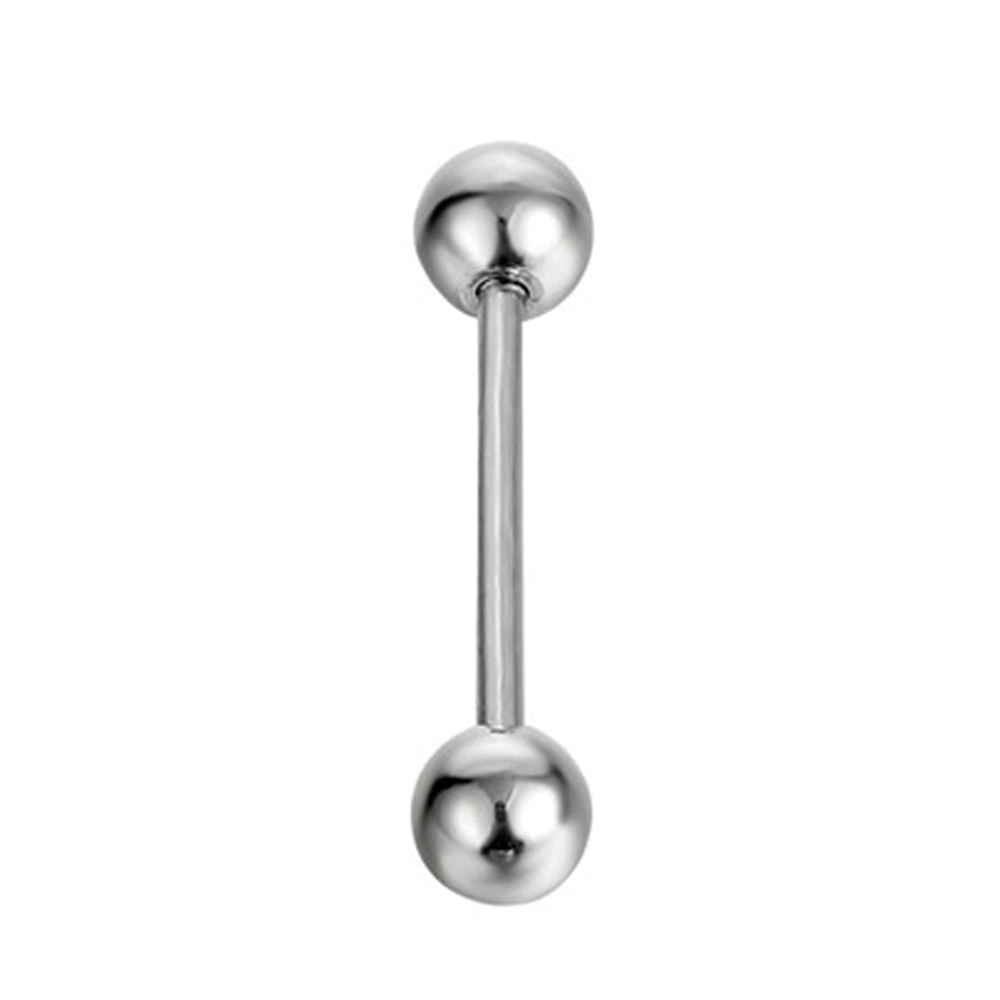 16pcs 14G 스테인레스 스틸 젖꼭지 반지 혀 반지 - Tongue Barbell Straight 리뷰 및 가격