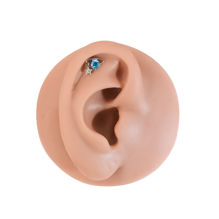 영원한 금속 우주 내부 나사산 CZ 별 모양, 라브렛  - Body Jewelry Universe 리뷰 및 가격