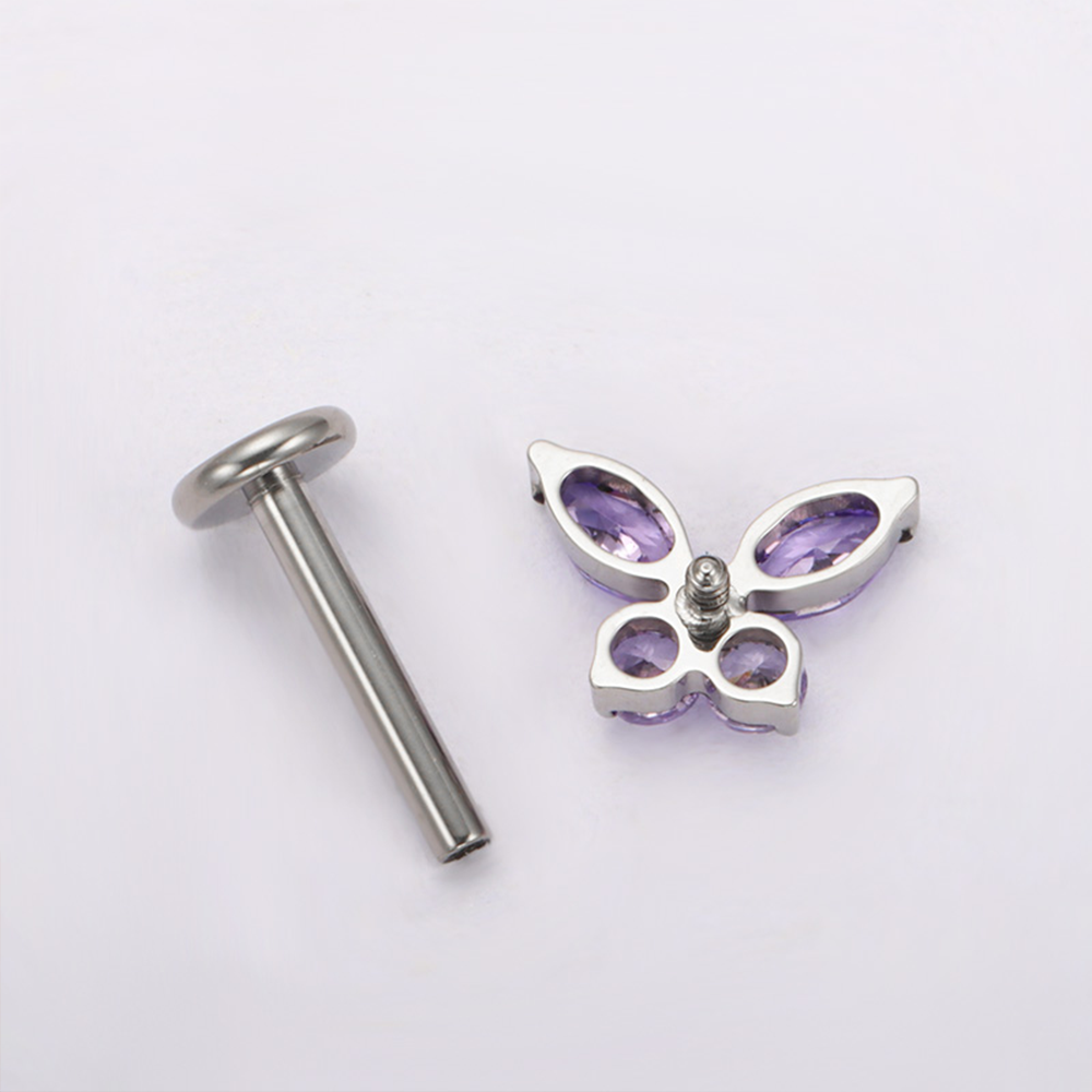 PUTITUP ASTM F136 티타늄 나비 지르코니아 - Body Jewelry Universe 리뷰 및 가격