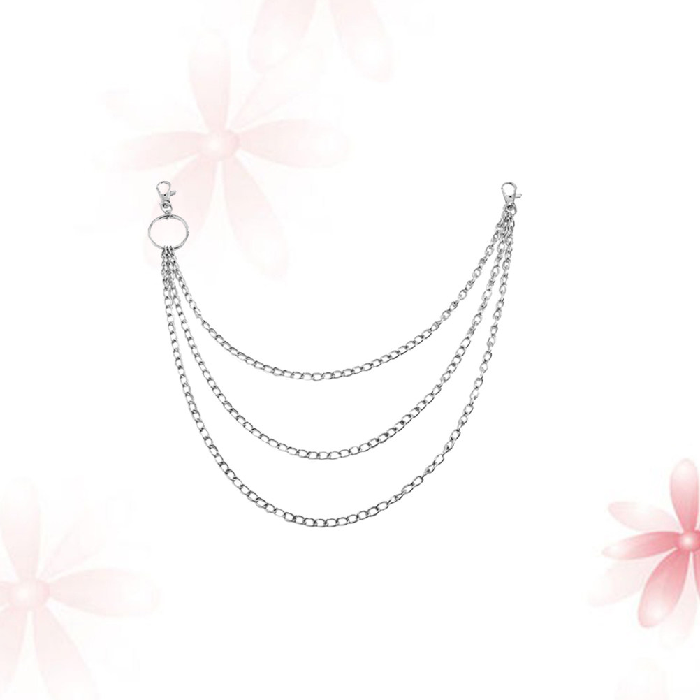 1개 금속 3중 레이어 펑크 힙합 체인 바지 체인, 청 - Body Jewelry Universe 리뷰 및 가격