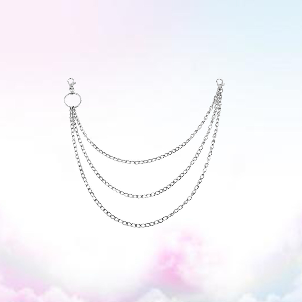 1개 금속 3중 레이어 펑크 힙합 체인 바지 체인, 청 - Body Jewelry Universe 리뷰 및 가격