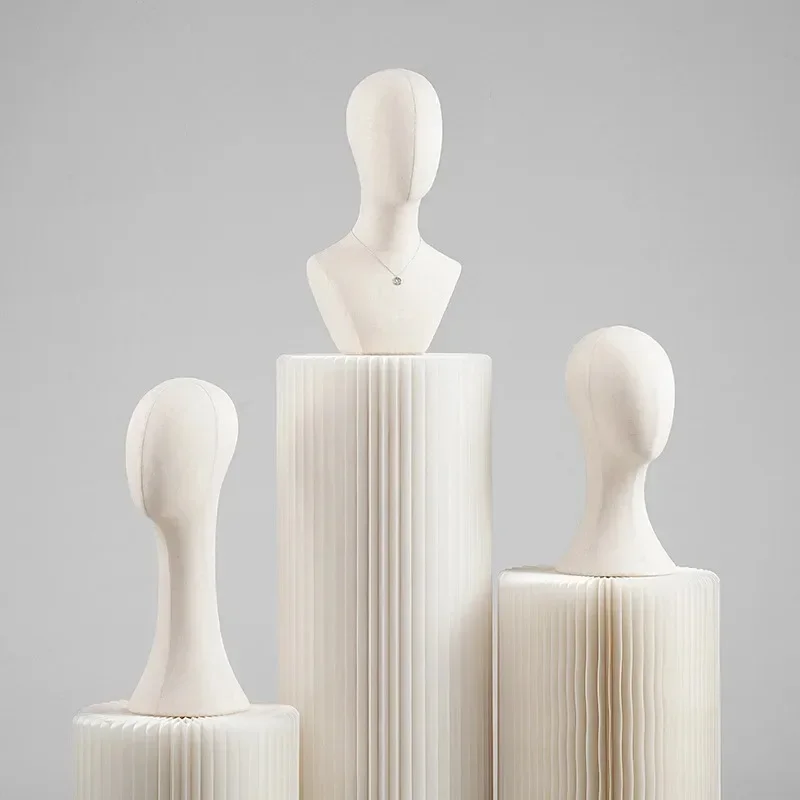 어깨가 있는 마네킹 헤드, 가발 및 액세서리 전시용 캔 - Body Jewelry Holder 리뷰 및 가격