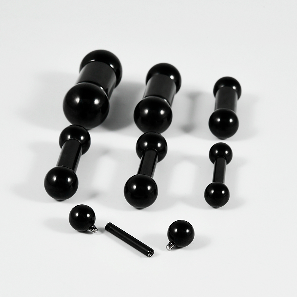 1pc 외과 강철 실버 골드 대형 게이지 스트레이트 바 - Tongue Barbell Straight 리뷰 및 가격