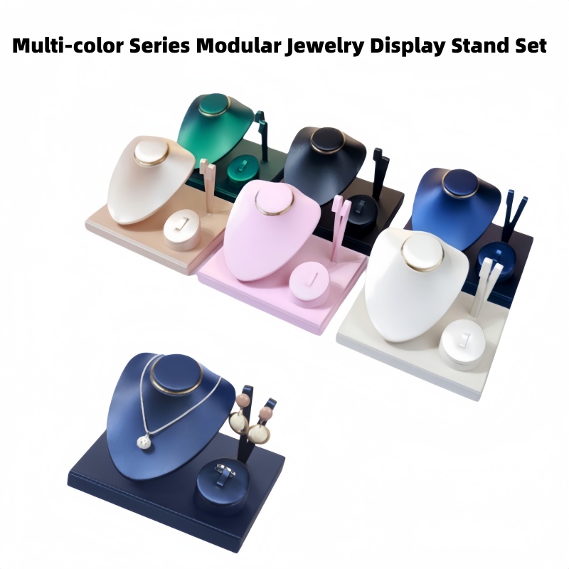 쥬얼리 디스플레이 스탠드 세트 PU 가죽 목걸이 버스트 - Body Jewelry Holder 리뷰 및 가격