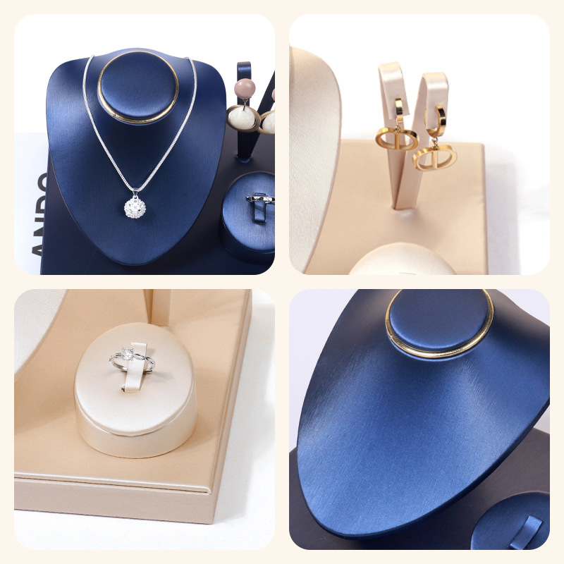 쥬얼리 디스플레이 스탠드 세트 PU 가죽 목걸이 버스트 - Body Jewelry Holder 리뷰 및 가격