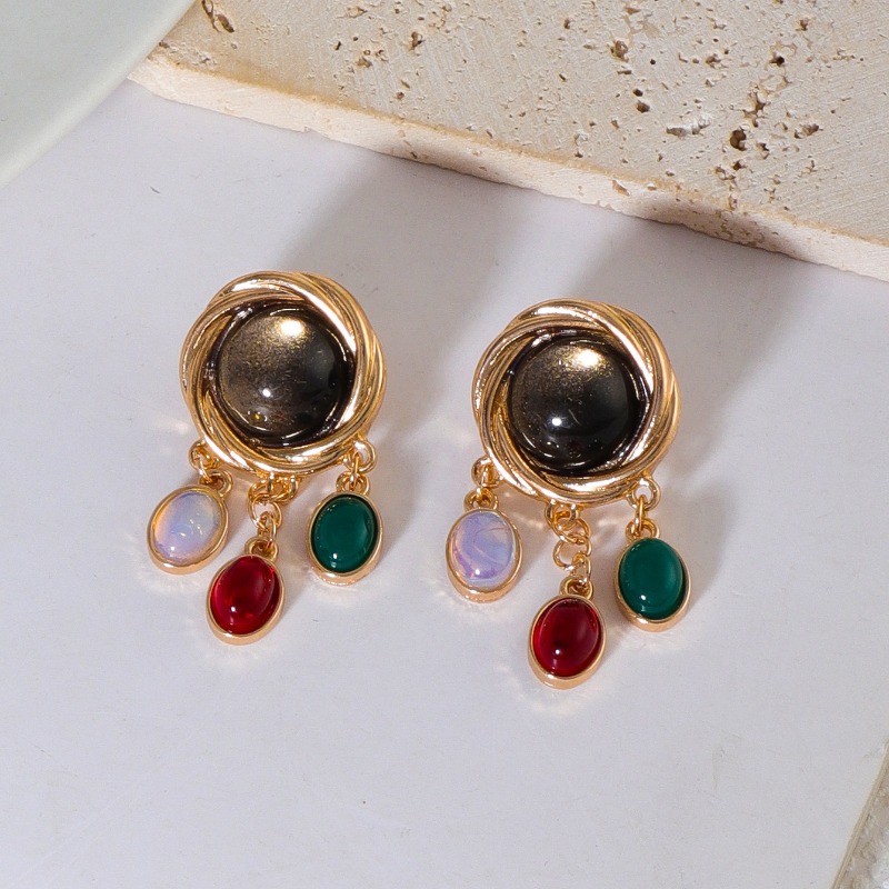 여성을 위한 컬러풀한 유리 크리스탈 귀걸이 미니멀리스트 - Body Jewelry Brands 리뷰 및 가격