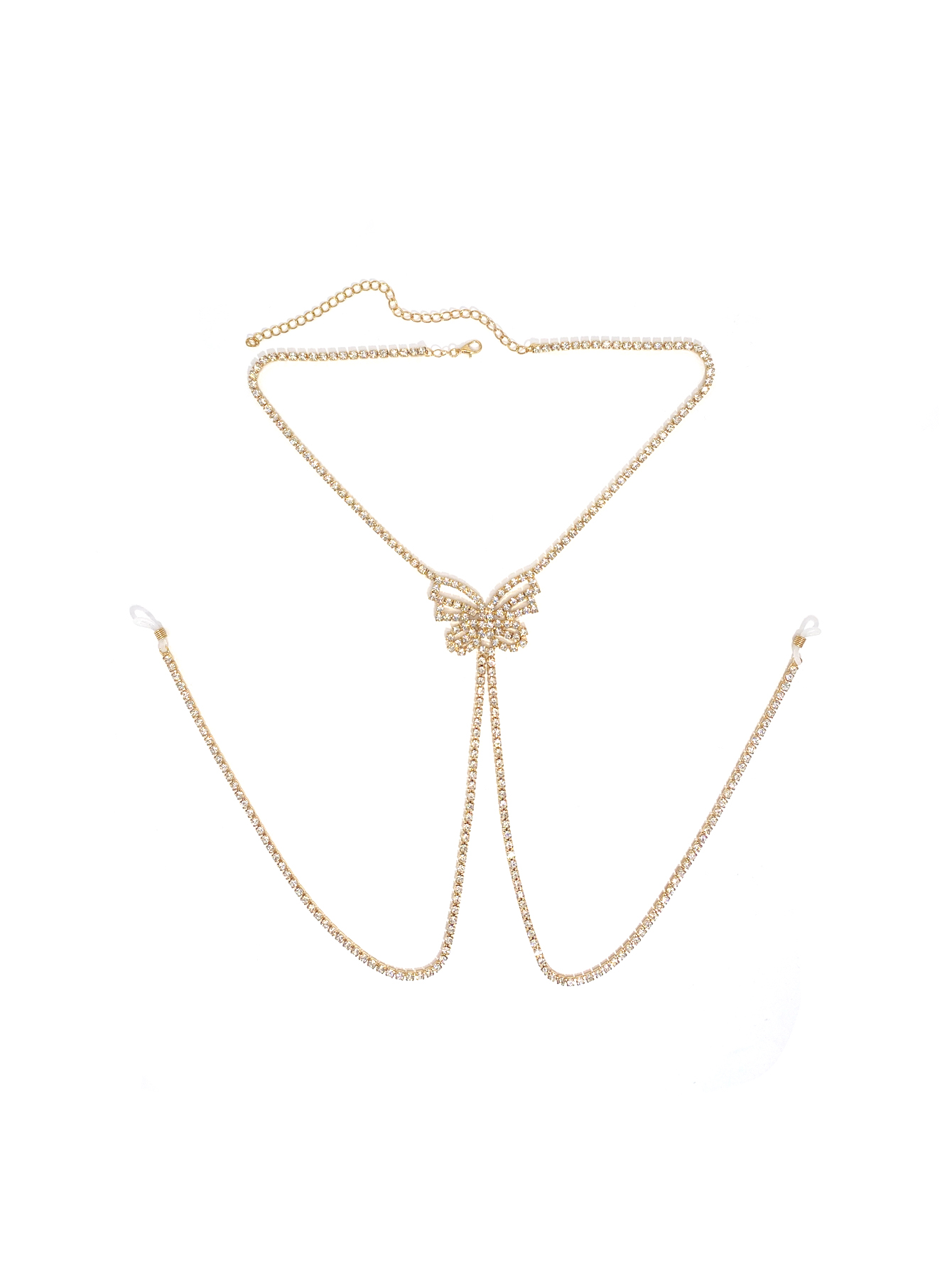 여성용 섹시한 술 나비 젖꼭지 체인, 비 천공 라인석  - Body Jewelry Chains 리뷰 및 가격