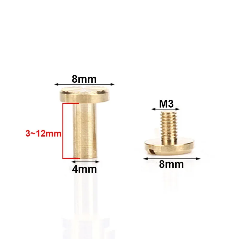 10pcs 황동 바인딩 시카고 나사 손톱 긴 스터드 리 - Body Jewelry Chicago 리뷰 및 가격