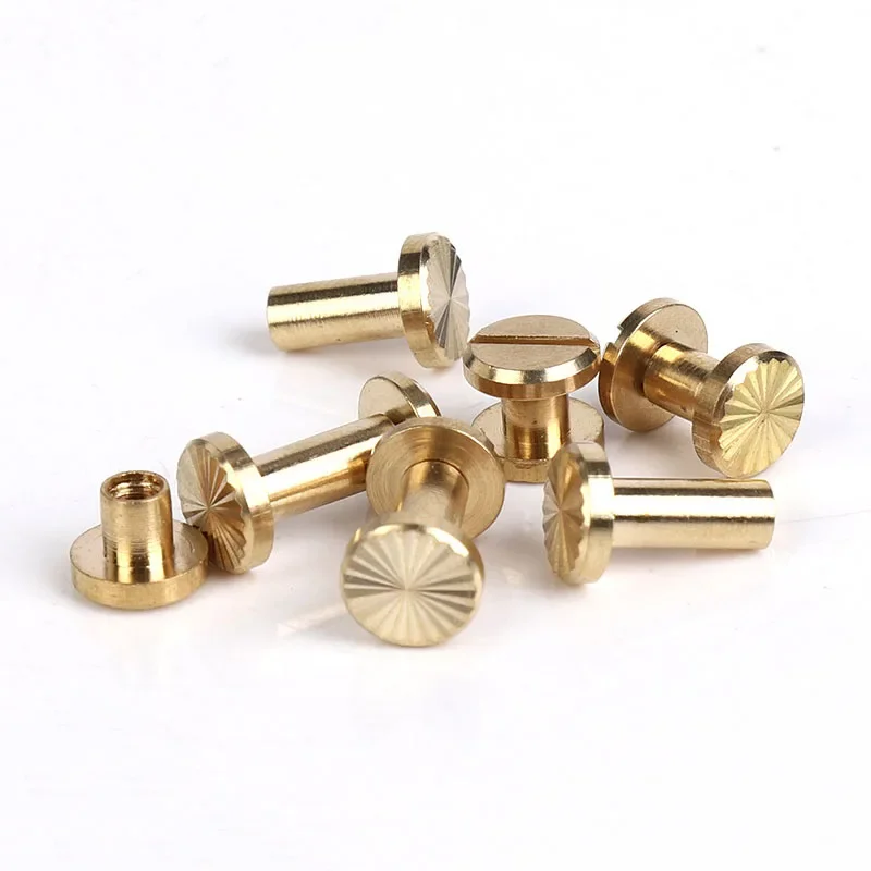 10pcs 황동 바인딩 시카고 나사 손톱 긴 스터드 리 - Body Jewelry Chicago 리뷰 및 가격
