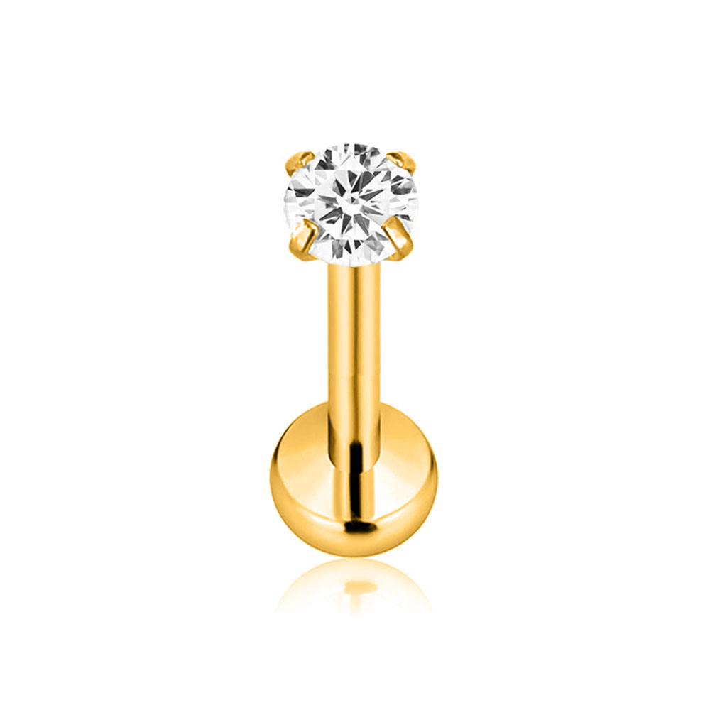 ASTM F136 G23 티타늄 후작 CZ 라운드 지르 - Body Jewelry Threadless 리뷰 및 가격