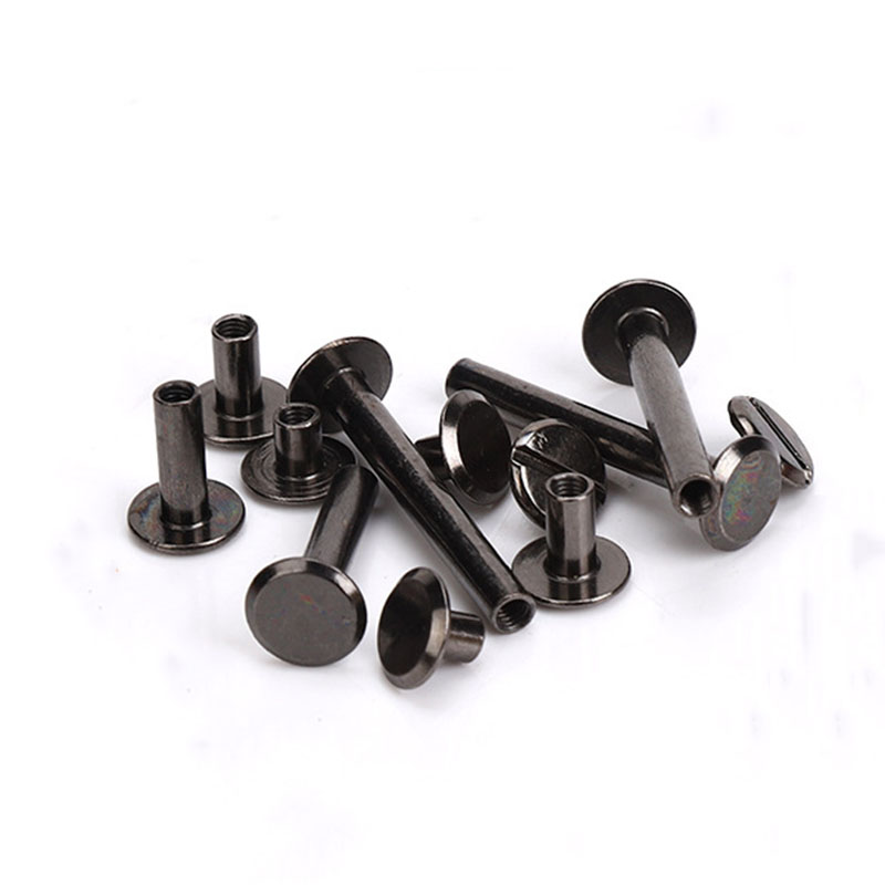 10pcs 금속 총 블랙 바인딩 시카고 나사 손톱 긴  - Body Jewelry Chicago 리뷰 및 가격