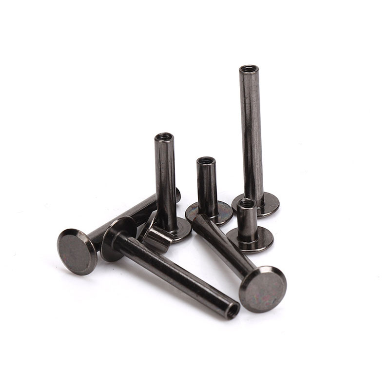 10pcs 금속 총 블랙 바인딩 시카고 나사 손톱 긴  - Body Jewelry Chicago 리뷰 및 가격