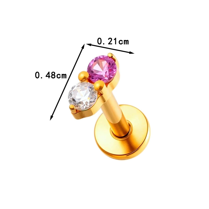 1개 ASTM F136 티타늄 입술 연골 피어싱 주얼리 - Body Jewelry Threadless 리뷰 및 가격