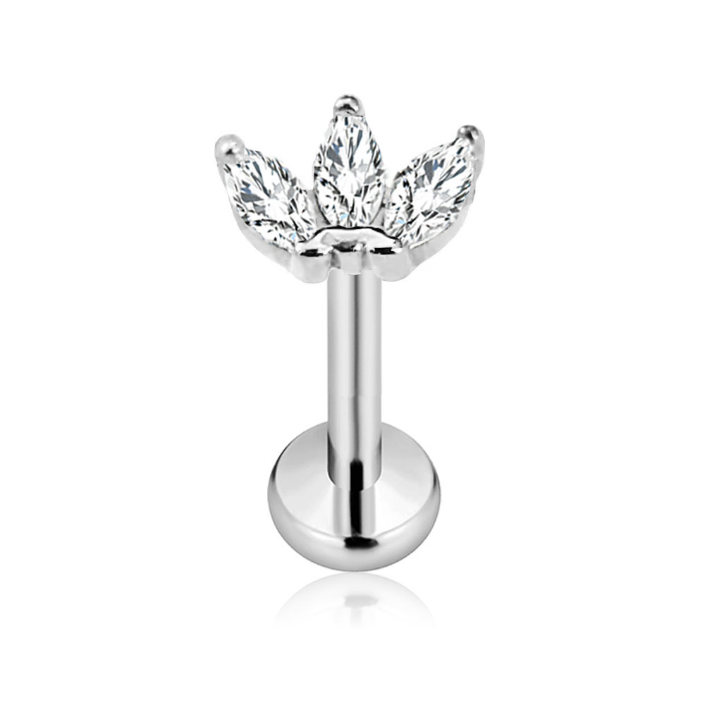 ASTM F136 G23 티타늄 꽃 꽃잎 나사없는 피어 - Body Jewelry Threadless 리뷰 및 가격