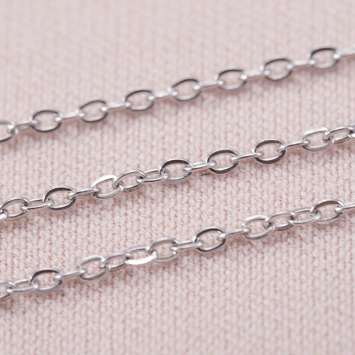 10 미터 스테인레스 스틸 O 모양 얇은 체인 DIY  - Body Jewelry Chains 리뷰 및 가격