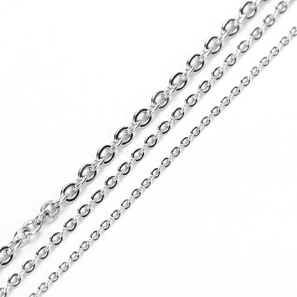 10 미터 스테인레스 스틸 O 모양 얇은 체인 DIY  - Body Jewelry Chains 리뷰 및 가격