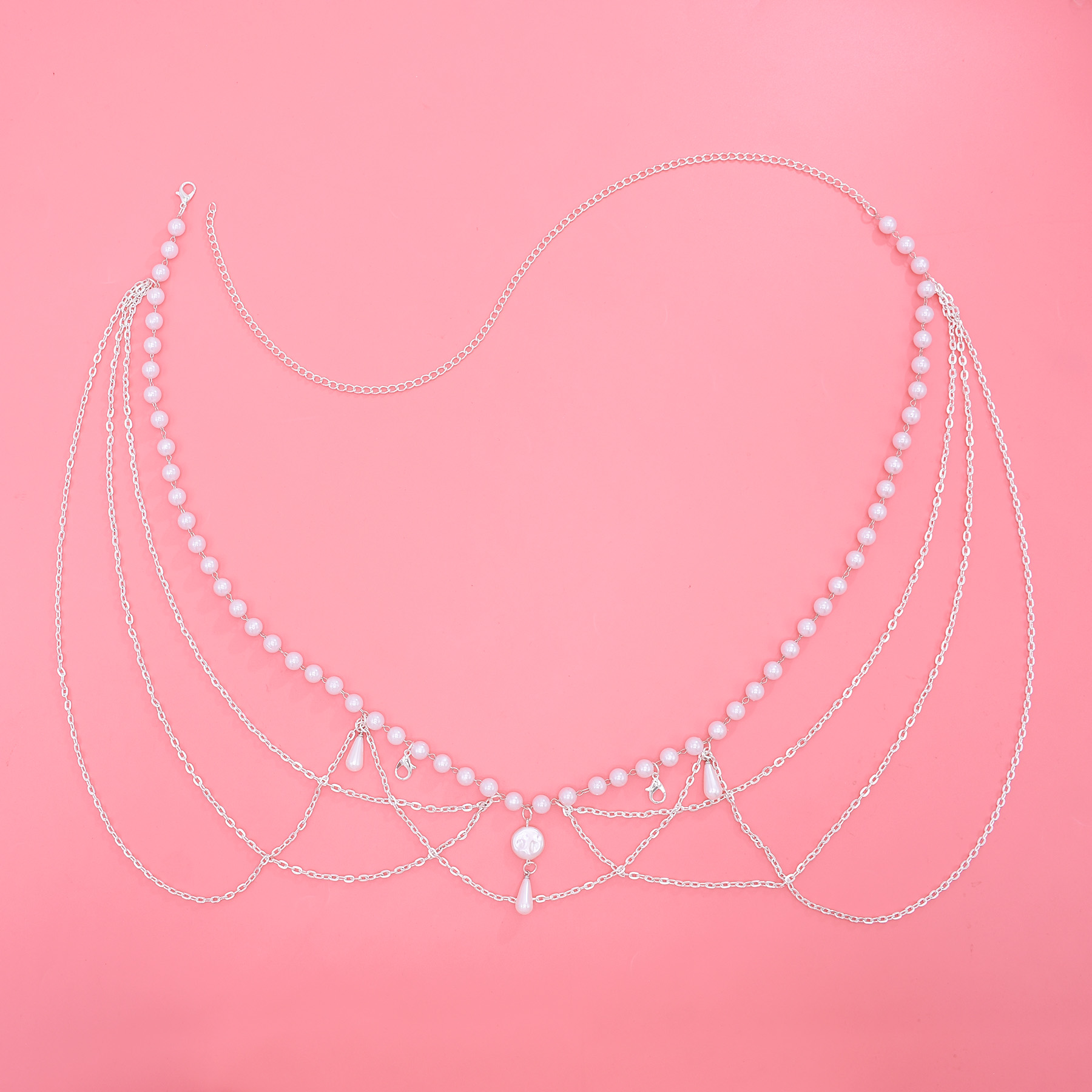 섹시한 허리 체인 벨트 여성을위한 멀티 레이어 모조 진 - Body Jewelry Sale 리뷰 및 가격
