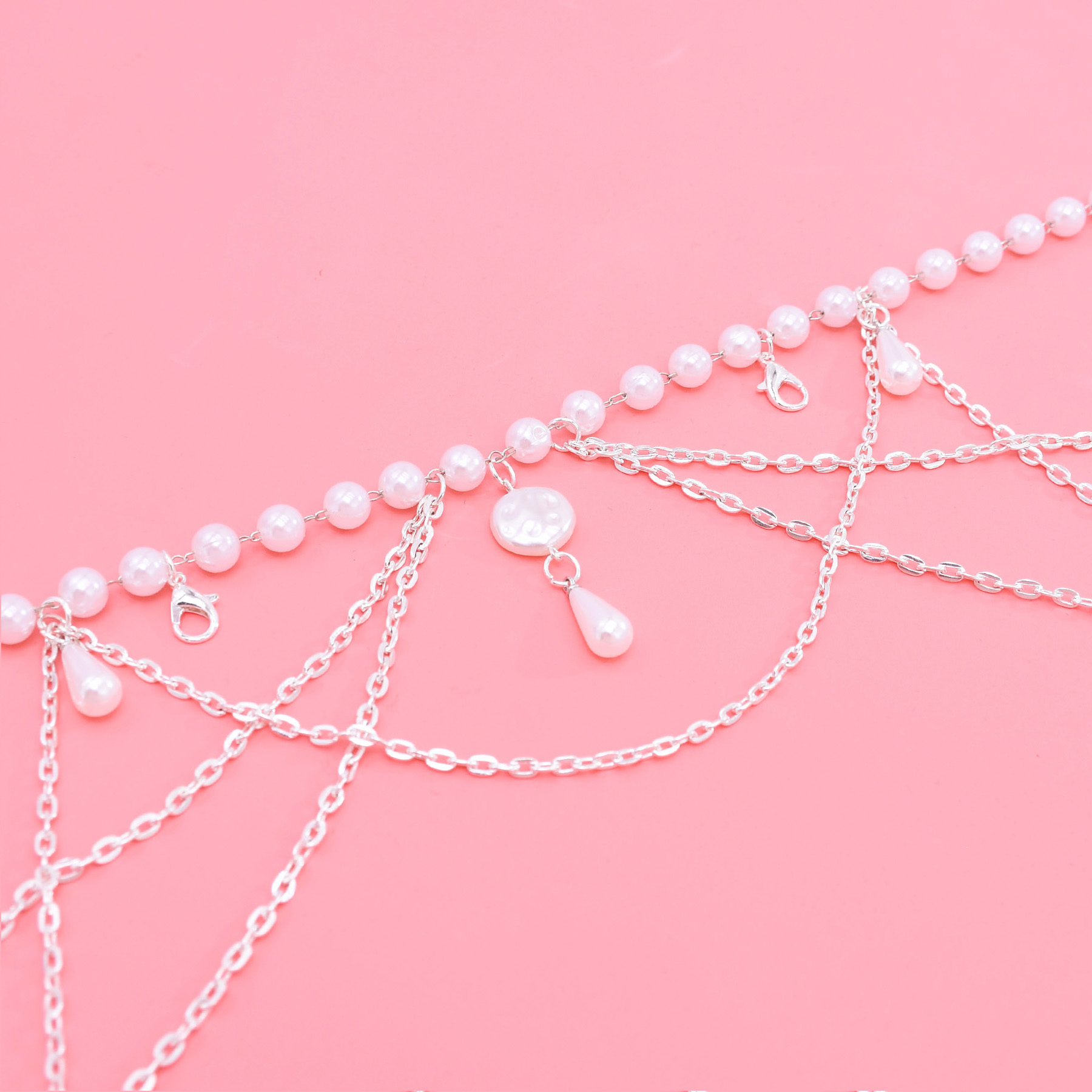 섹시한 허리 체인 벨트 여성을위한 멀티 레이어 모조 진 - Body Jewelry Sale 리뷰 및 가격