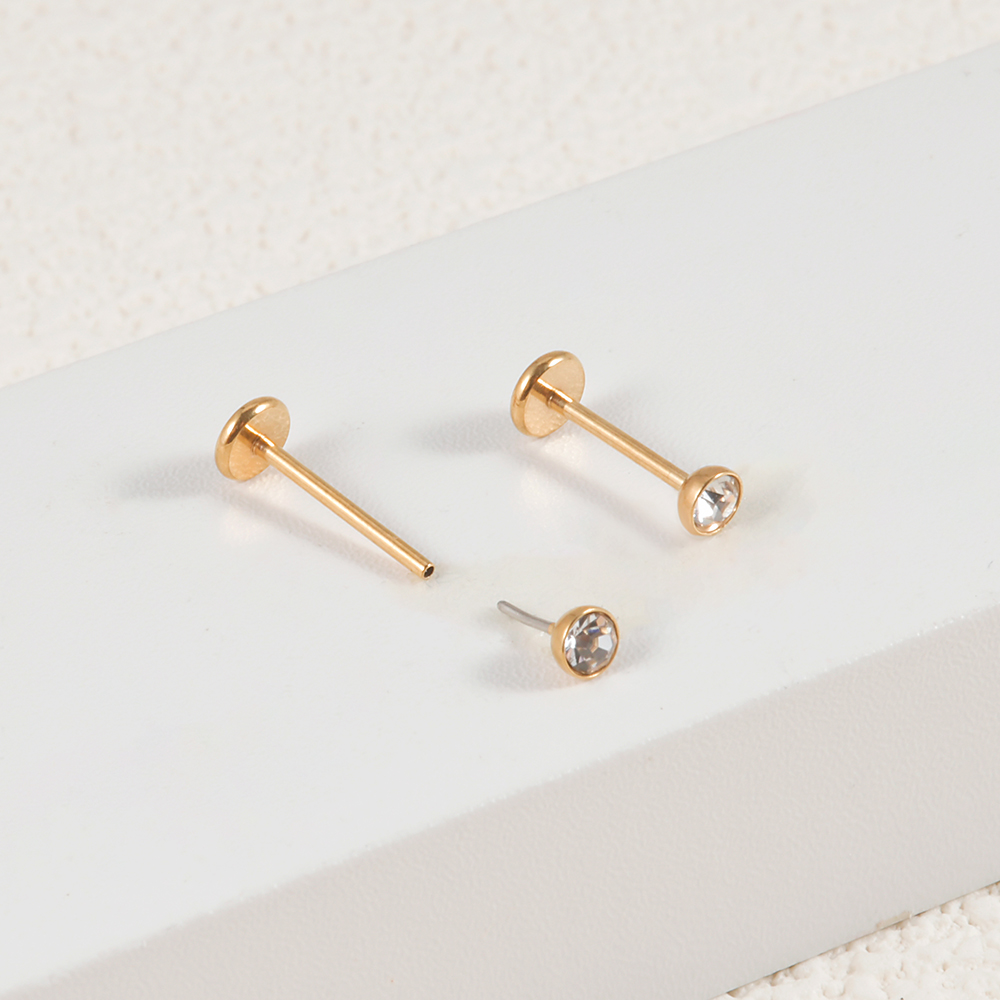 외과 스틸 나사없는 푸시 인 귀 연골, 이주 나선 귀걸 - Body Jewelry Threadless 리뷰 및 가격