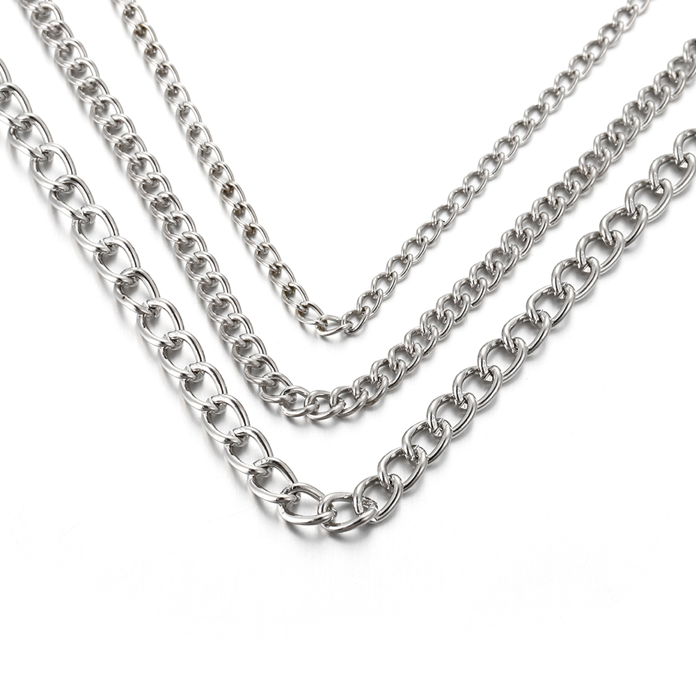 2미터 2.5/3.5/4.5mm 금속 플랫 타원형 연장 - Body Jewelry Chains 리뷰 및 가격