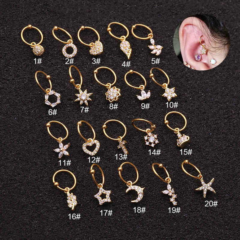 범용 링 후프 귀걸이, 트라거스 피어싱, 16G 후프, - Body Jewelry Universe 리뷰 및 가격
