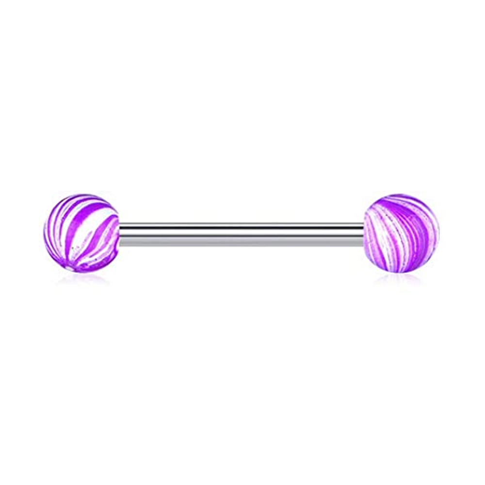 1PCS/4PCS 젖꼭지 혀 링 스트레이트 바벨 14G - Tongue Barbell Straight 리뷰 및 가격