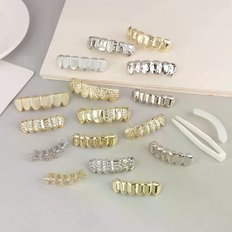 힙합 메탈 치아 그릴즈 상하악 치아 캡 탈부착 가능 펑 - Body Jewelry Universe 리뷰 및 가격