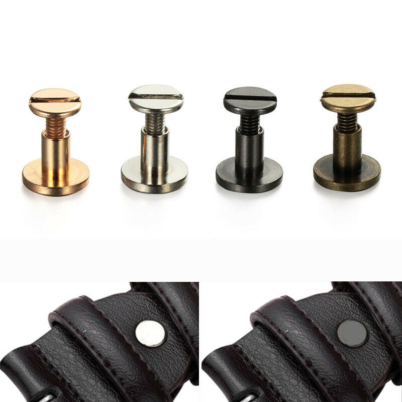 10Sets/20Pcs 플랫 벨트 나사 네일 리벳 시카 - Body Jewelry Chicago 리뷰 및 가격