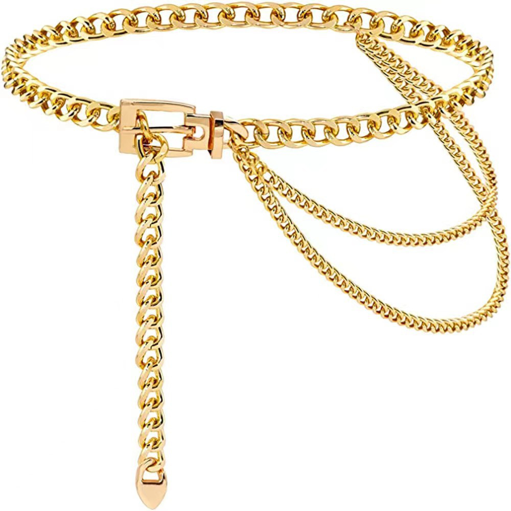 펑크 허리 체인 금속 벨트 계층화 된 바디 체인 하네스 - Body Jewelry Sale 리뷰 및 가격