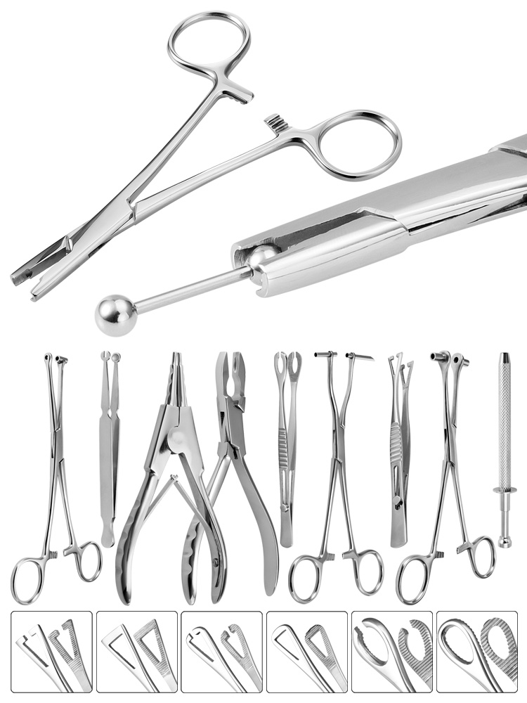 스테인레스 스틸 바디 피어싱 도구 바늘 파이프 클램프  - Body Jewelry Ring Opening Pliers 리뷰 및 가격
