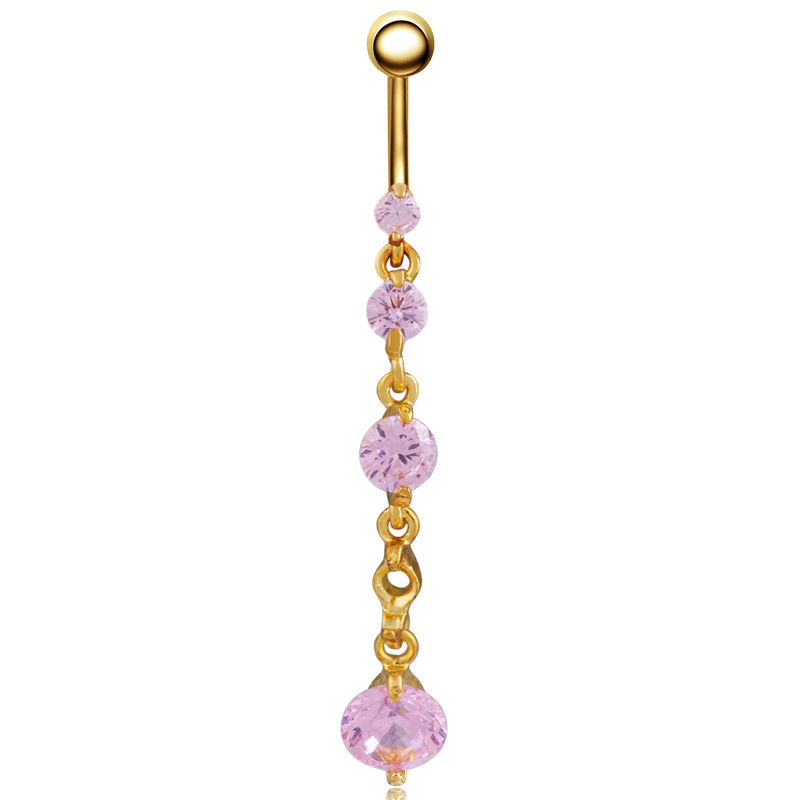 여성용 롱 라인스톤 피어싱 배꼽 단추 반지, 바디 피어 - Body Jewelry Brands 리뷰 및 가격